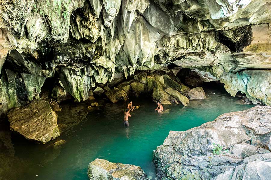 Kampong Trach Caves